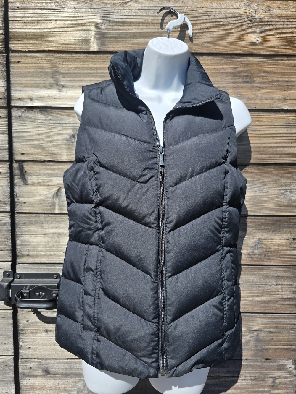 Lands' End Women's Black Quilted Down-Like Puffer Vest